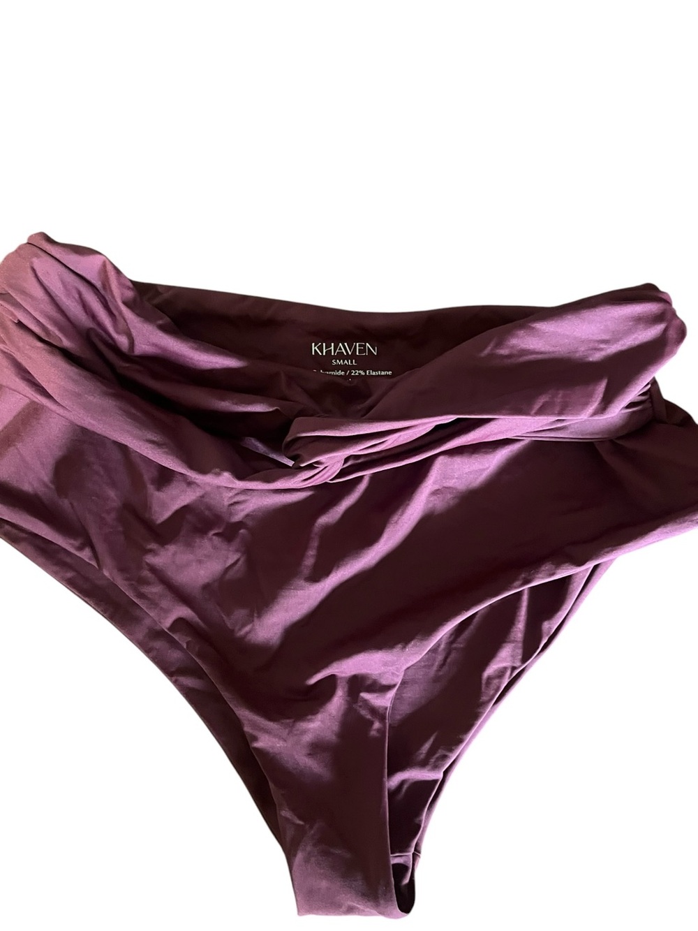 Have Women's High-Waist Bikini Bottom in Plum